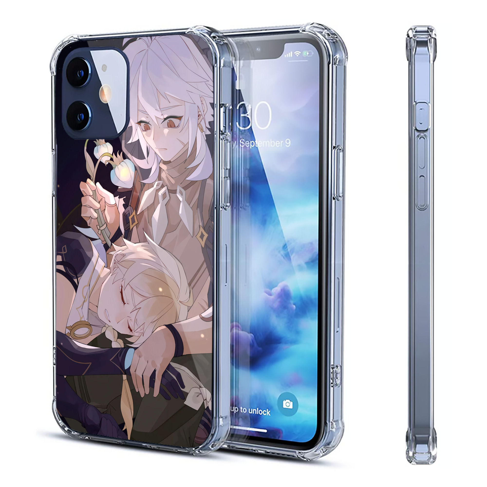 げんし神 genshin 【iPhone 12シリーズ対応】透明スマホケース（クリアソフトケース）